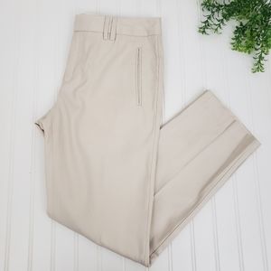 Catherine Malandrino Khaki Pants Silk Career Wear Classic size 8